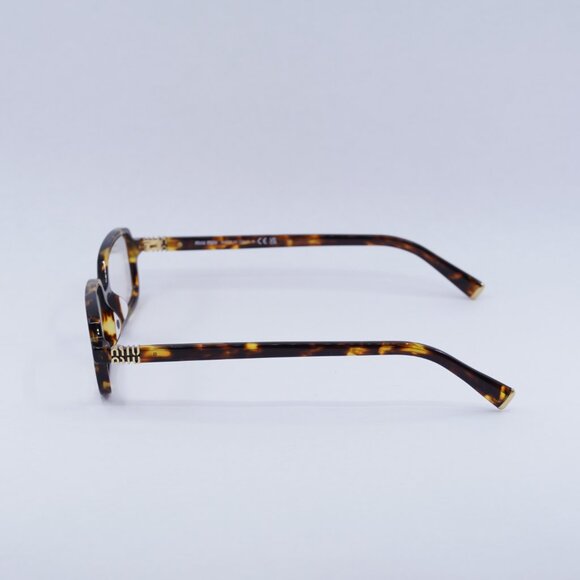 Miu Miu MU11ZS 14L08N Sunglasses Havana Rectangle Frame, Blue light Block Lenses main image 4